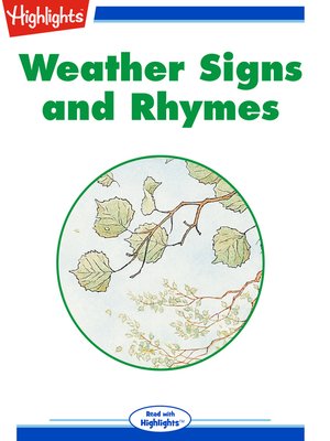 cover image of Weather Signs and Rhymes